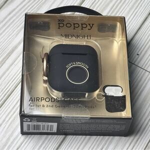 XO Poppy Midnight AirPods Case For 1st & 2nd Generation